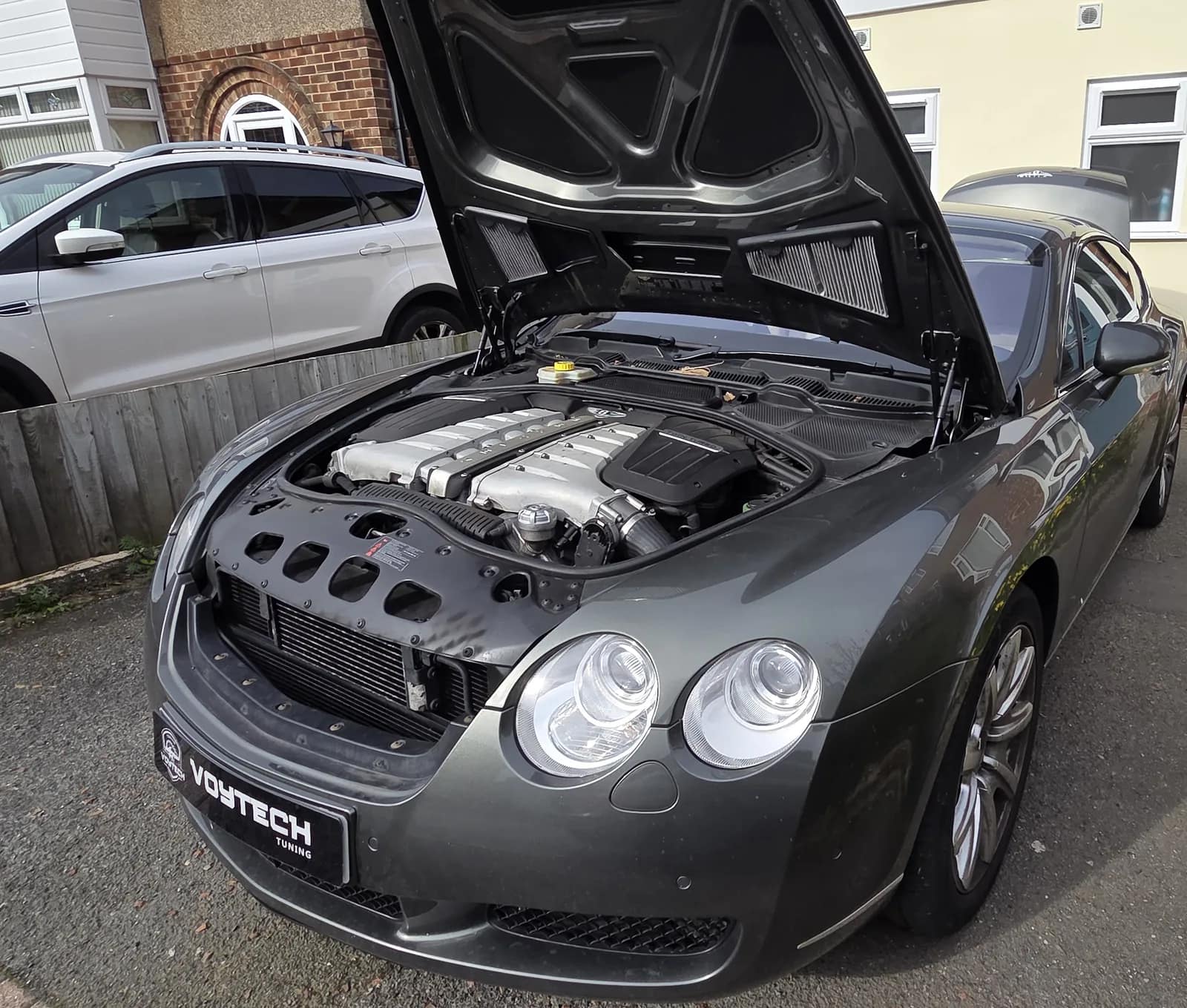 Bentley Continental GT with the bonnet up for a Stage 1 remap